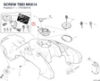 SCREW TBEI M5X14 77510041A diagram position