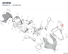 SCREW 77510071B diagram position