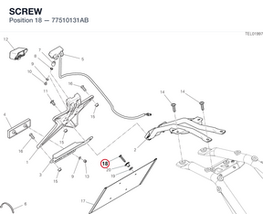 SCREW 77510131AB diagram position