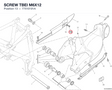 SCREW TBEI M6X12 77510191A diagram position