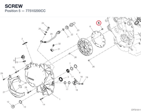 SCREW 77510200CC diagram position