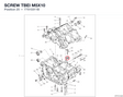 SCREW TBEI M5X10 77510311B diagram position