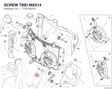 SCREW TBEI M5X14 77510351A diagram position
