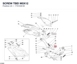 SCREW TBEI M5X12 77510351B diagram position
