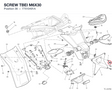 SCREW TBEI M6X30 77510491A diagram position
