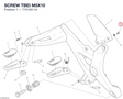 SCREW TBEI M5X10 77510511A diagram position