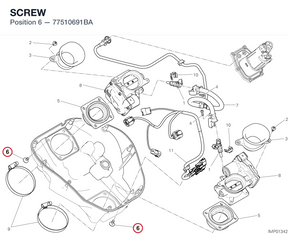 SCREW 77510691BA diagram position