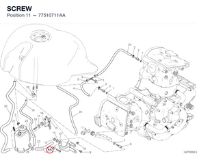 SCREW 77510711AA diagram position