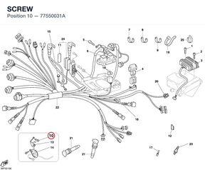 SCREW 77550031A diagram position