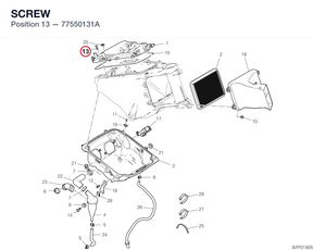 SCREW 77550131A diagram position