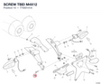 SCREW TBEI M4X12 77550141A diagram position