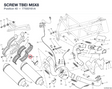 SCREW TBEI M5X8 77550161A diagram position