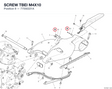 SCREW TBEI M4X10 77550221A diagram position