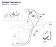 SCREW TBEI M5X10 77550251A diagram position