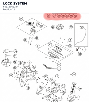 Diagram preview: LOCK SYSTEM (60311066244)