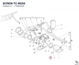 SCREW TC M5X8 77650322A diagram position