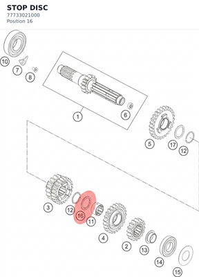 Diagram preview: STOP DISC (77733021000)