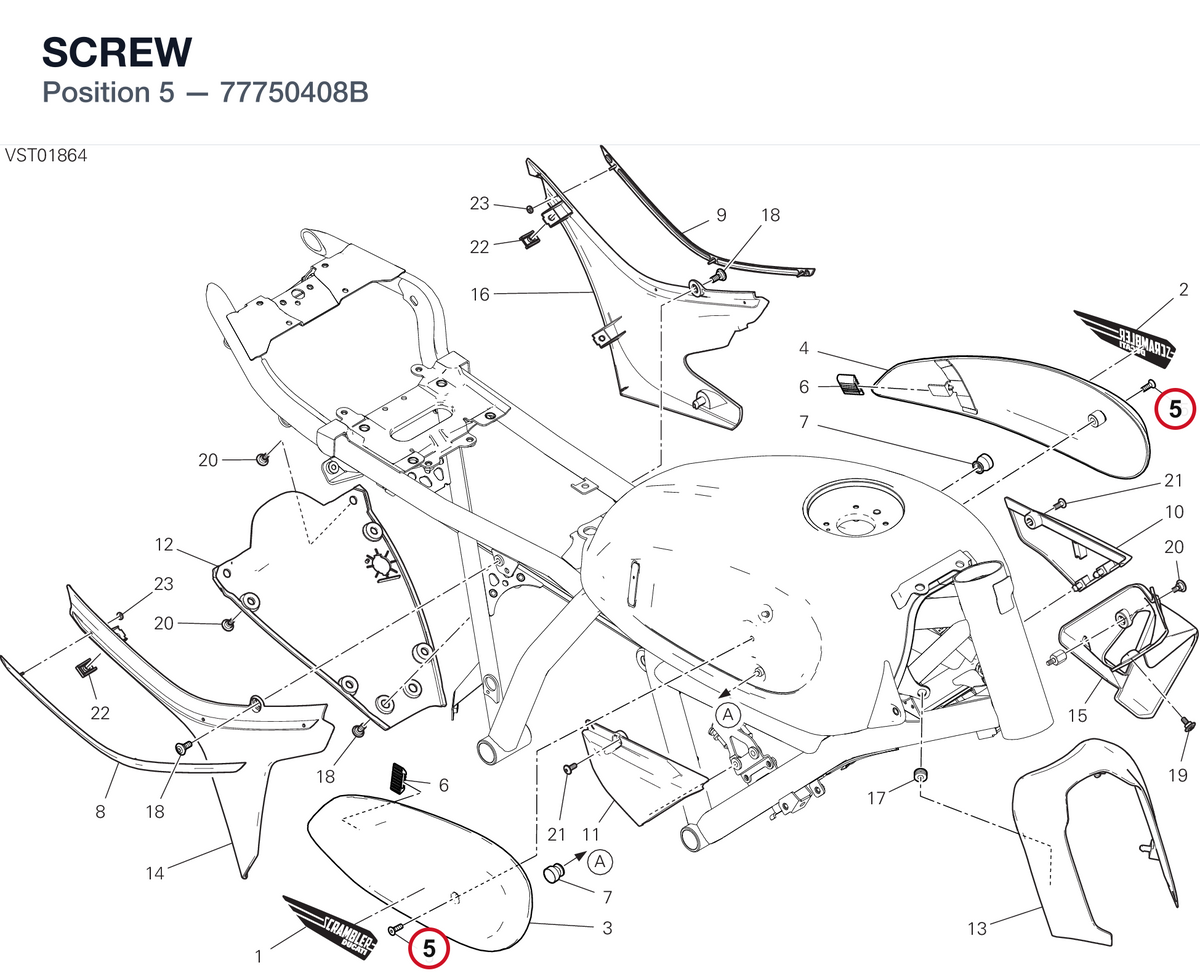 SCREW 77750408B diagram position