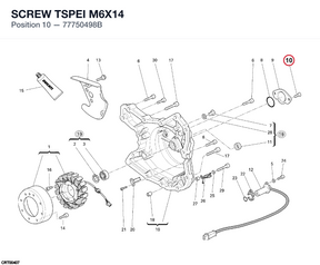 SCREW TSPEI M6X14 77750498B diagram position