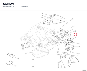 SCREW 77750568B diagram position