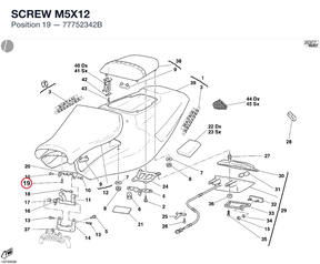 SCREW M5X12 77752342B diagram position