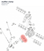Diagram preview: muffler clamp (96305051000)