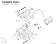THREADED DOWEL 77810101A diagram position