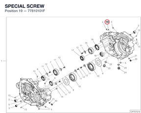 SPECIAL SCREW 77810101F diagram position