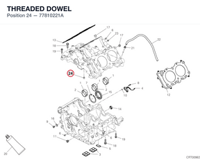 THREADED DOWEL 77810221A diagram position
