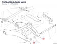 THREADED DOWEL M8X9 77840031A diagram position