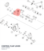 Diagram preview: CONTROL FLAP LEVER (A44037380000)