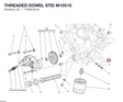 THREADED DOWEL STEI M10X10