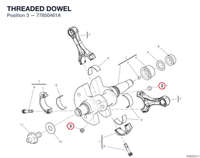 THREADED DOWEL 77850461A diagram position