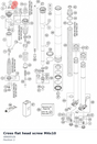 Diagram preview: Cross flat head screw M4x10 (48600526)