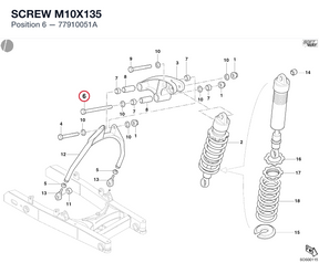 SCREW M10X135 77910051A diagram position