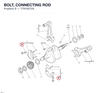 BOLT, CONNECTING ROD 77910072A diagram position