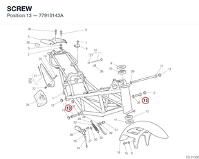 SCREW 77910143A diagram position