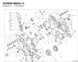 SCREW M8X21.5 77910391A diagram position