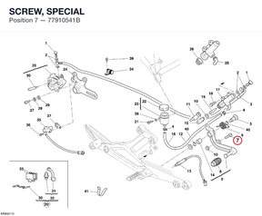 SCREW, SPECIAL 77910541B diagram position