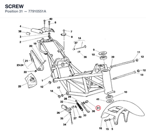 SCREW 77910551A diagram position
