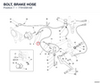 BOLT, BRAKE HOSE 77910581AB diagram position