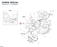 SCREW, SPECIAL 77910832A diagram position