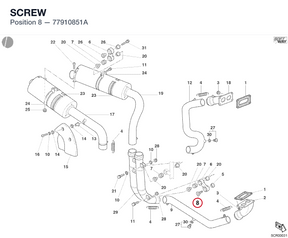 SCREW 77910851A diagram position