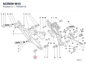 SCREW M10 77910911A diagram position
