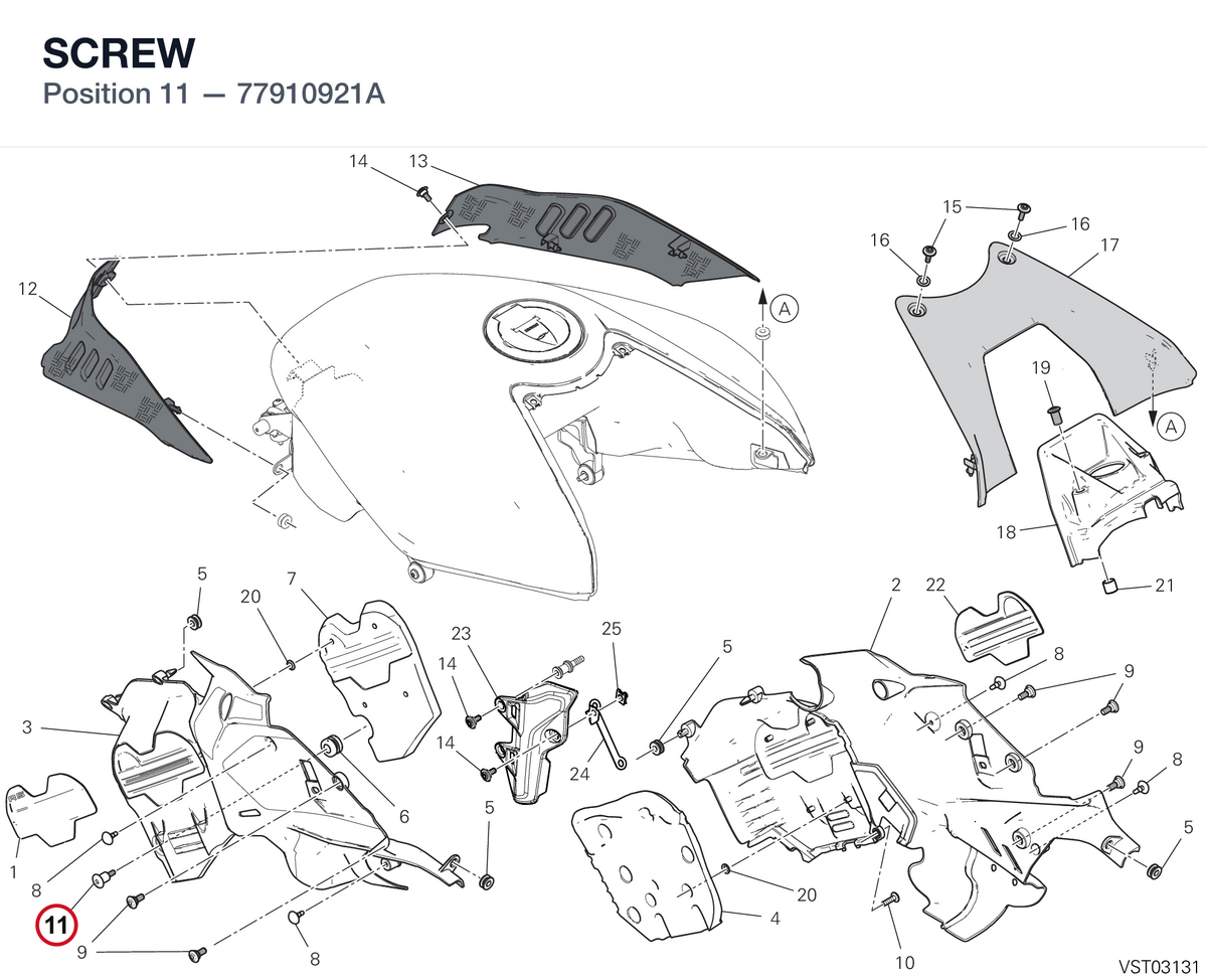 SCREW 77910921A diagram position