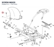 SCREW M6X20 77911191A diagram position
