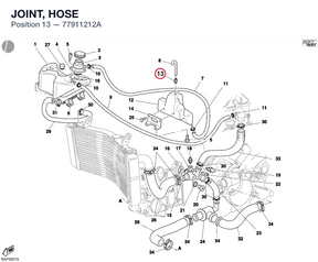 JOINT, HOSE 77911212A diagram position