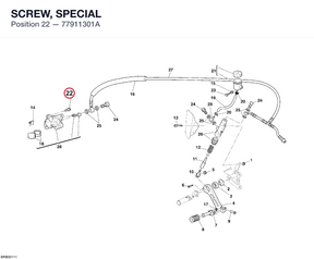 SCREW, SPECIAL 77911301A diagram position