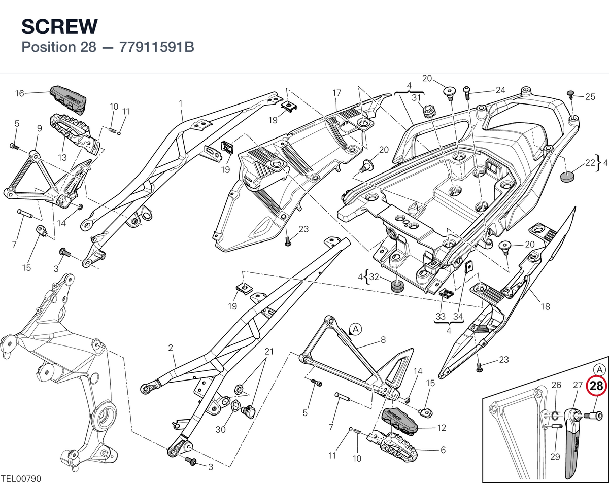 SCREW 77911591B diagram position