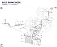 BOLT, BRAKE HOSE 77911651B diagram position